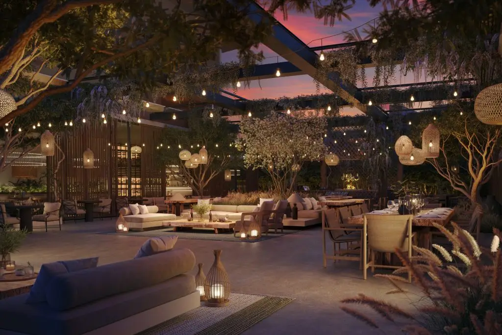 Fuoco Exterior Dining ORA by Casa Tua Fuoco outdoor dining terrace at ORA by Casa Tua
