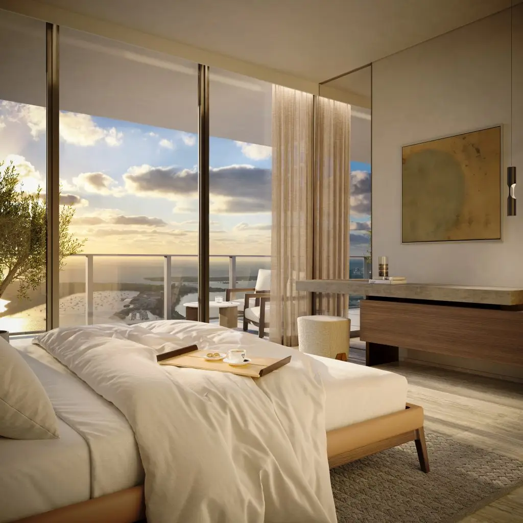 Master Bedroom 2 ORA by Casa Tua Primary bedroom at ORA by Casa Tua for rest after the Miami Open