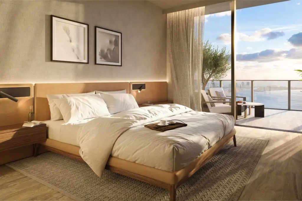 Master Bedroom ORA by Casa Tua Primary bedroom at ORA by Casa Tua for rest before the Miami Marathon