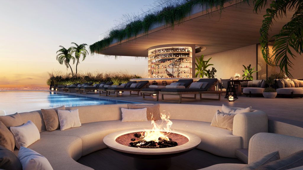 Vento Rooftop Firepit ORA by Casa Tua ORA by Casa Tua contact for a private tour of the Vento rooftop